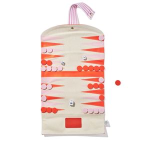 Premium Roll Up Backgammon <b>Set</b> - Portable Travel Leather Game Board with Zipper Pocket Marbleized Checkers & <b>Dice</b> Backgammon <b>set</b> - Product Image 5