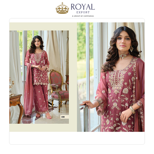 Collection de vêtements indiens traditionnels de qualité supérieure, nouvelle mode, de la marque NC Moch, avec des travaux de perles, ensemble sharara pour femmes - Product Image 5