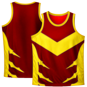 เสื้อบาสเก็ตบอลทีมชายแบบสั่งทำพิเศษ พร้อมการพิมพ์แบบ Sublimation ผ้าโพลีเอสเตอร์ 100% ระบายอากาศได้ดีและแห้งเร็ว - Product Image 6