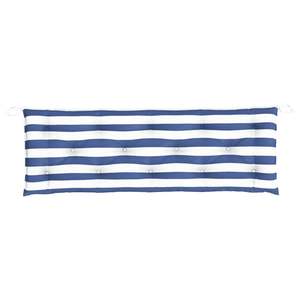 Juego de 2 Cojines para Banco de Jardín, Rayas Azules y Blancas, 100% Poliéster - Product Image 5