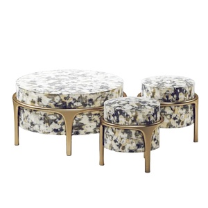 เก้าอี้รับประทานอาหารทำจากเหล็กสไตล์โมเดิร์นสำหรับร้านเฟอร์นิเจอร์อิตาลีพร้อมออตโตมันไม้และฐานโลหะเฟอร์นิเจอร์สไตล์โมเดิร์น - Product Image 5