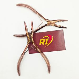 Pinzas Profesionales para Extensiones de Cabello Color Oro Rosa, Herramienta de Acero Inoxidable para Cerrar Anillos Micro, para Uso en Salón, Venta al Por Mayor OEM - Product Image 6