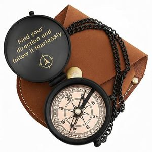 Vintage Brass Pocket <b>Compass</b> Handmade <b>Antique</b> Style Portable Metal Navigation <b>Compass</b> for Hiking Camping Gift - Product Image 3