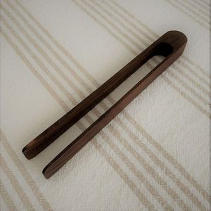 Handmade Polish Beech Food Tongs Customized <b>Engrave</b> Logo Tongs Extended Kitchen Baking <b>Tools</b> Snack Steamed Bread Tongs - Product Image 4
