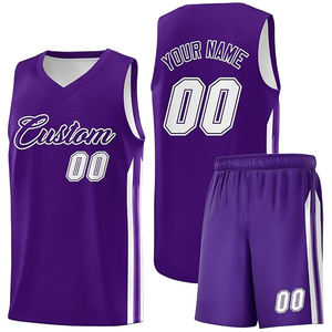 Ensemble d'uniformes de basketball personnalisés, logo d'équipe, nom, numéro, impression par sublimation, broderie, applique, logo 3D, vêtements de sport - Product Image 1