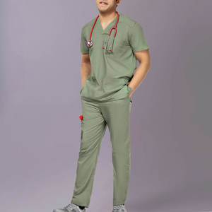 Conjuntos de Uniformes Médicos Personalizados de Tela Elástica, Fáciles de Usar, con un Nuevo y Moderno Diseño, Resistentes al Sudor, Uniformes de Hospital de Primera Calidad - Product Image 1