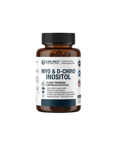 Complément alimentaire sans gluten Myo D-Chiro Inositol Capsules Folate Vitamine D pour le métabolisme et l'immunité des femmes - Global Health Contracting - Product Image 1