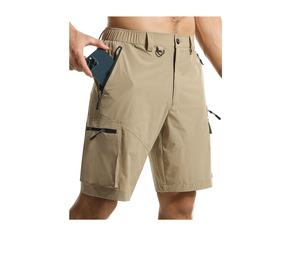Shorts cargo de randonnée pour hommes, personnalisés OEM, décontractés, brodés, à séchage rapide, shorts de pêche, plusieurs poches, poche de sécurité, extérieur - Product Image 3