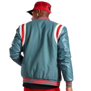 Veste d'université surdimensionnée pour hommes, veste d'université en laine polaire de coton à Design personnalisé pour hommes - Product Image 1