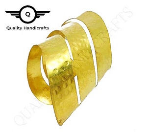 Bracelet pour femme, manchette en laiton, gaufrage, bijoux ethniques, Tribal - Product Image 2