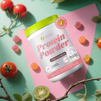 Poudre de protéines superalimentaire végétalienne sans gluten à base de plantes avec épinards, chou frisé et pois, énergie naturelle pour le bien-être quotidien des adultes