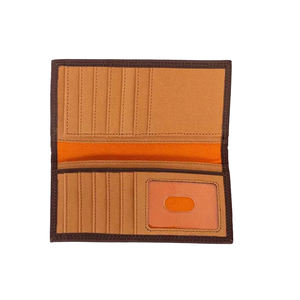 Cartera Larga de Cuero Genuino, Tarjetero y Monedero, Cartera Delgada de Cuero para Hombre, Cartera Larga Bifold, Producto OEM - Product Image 3