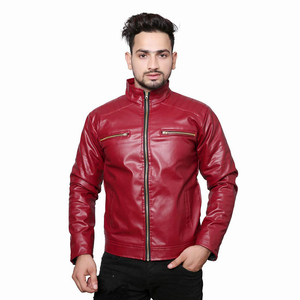 Nouveautés 2026 : Blousons motards décontractés pour hommes en cuir d'agneau véritable avec fermeture éclair et quatre poches pour l'hiver - Product Image 3