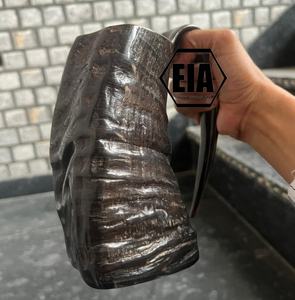 Oddin Unique Viking Style Tallado Cuerno de Búfalo Taza para beber Diseño animal ecológico Pulido para cerveza Agua Cultura vikinga - Product Image 3