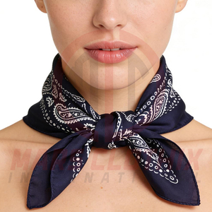 Wholesale Custom Women's Solid Bandanas In-Stock New Design Headwear Headband Multifunction <b>Square</b> <b>Scarf</b> for Girls - Product Image 2