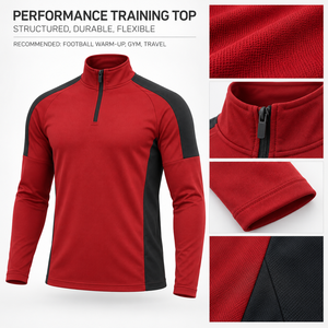 Lightweight Men's Half <b>Zip</b> Performance Jersey Performance Polyester Sports Top Running Sports Factory Custom Private Label - Product Image 6