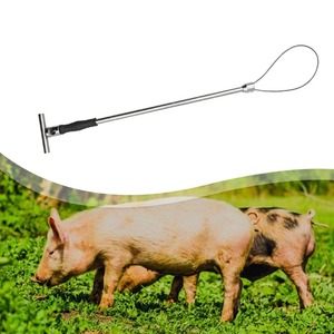 Farm Equipment Animal Catch Pole Heavy Duty Steel Wire Noose Pig <b>Holder</b> Dog <b>Control</b> Tool for Calf Goat Hog Management - Product Image 3