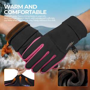 Kids Warm Winter Gloves Touchscreen Water-Resistant Cycling Running <b>Skiing</b> in Outdoor Cold Weather for Boy Girl - Product Image 4