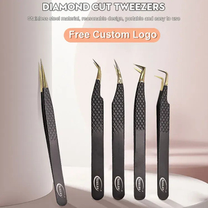 Wholesale Price <b>Gap</b> 90 Degree Anti-Magnetic Stainless Steel 10mm Volume Tweezers Perfect Tension Lash Tools for 0.03mm Mega - Product Image 4