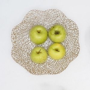 Metal Fruit <b>Basket</b> Decorative Flower Shape Hollow Fruit Bowl for Kitchen Counter Dining <b>Table</b> Home Decor - Product Image 3