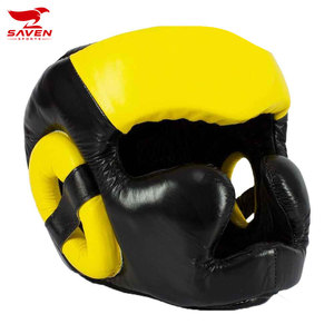 Protection de la tête, casque d'arts martiaux, casque de boxe, casque de sparring en cuir, casque d'entraînement de boxe, protections de tête pour la boxe - Product Image 1