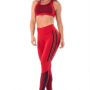 Conjunto de Yoga para Mujer, de la Mejor Calidad, Texturizado, con Costuras Sólidas, Estampado Digital, 2 Piezas, Transpirable, Cintura Alta - Product Image 1