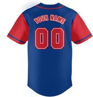 Jersey Baseball Klasik Pria Ukuran Besar 100% Poliester Anti-Bakteri Cepat Kering Bernapas V-neck Athletic Fit Kancing Penuh Retro