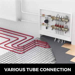 Tubo PEX da 3/4 pollici, 500 piedi, con barriera all'ossigeno O2 EVOH, rosso, per sistema idronico a pavimento radiante, tubi e tubazioni in plastica PEX - Product Image 5