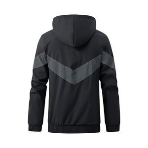 Mens Fashion Windbreaker <b>Jacket</b> Windproof Waterproof Soft Shell Rain Outdoor Outerwear Custom Hooded Winter Waterproof Running - Product Image 2