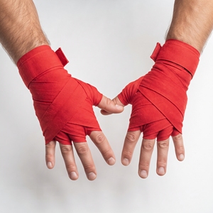 Bandages de boxe en coton et polyester de qualité supérieure pour l'entraînement de Taekwondo et la remise en forme en hiver - Bandages de protection sportifs personnalisés - Product Image 1
