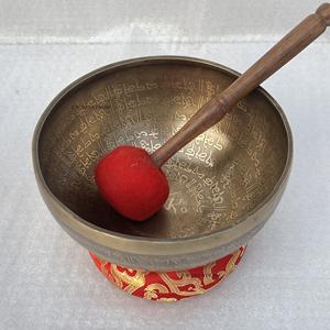Cuenco tibetano de bronce original hecho a mano de alta calidad, personalizado, de aleación metálica, para meditación, sonido y terapia, martillado a mano. - Product Image 1