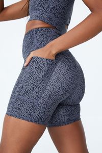 Ensemble de vêtements de sport tricotés pour femmes, haut court et short au-dessus du genou, motif à pois, respirant, sportif, pour la gym et le yoga - Product Image 5