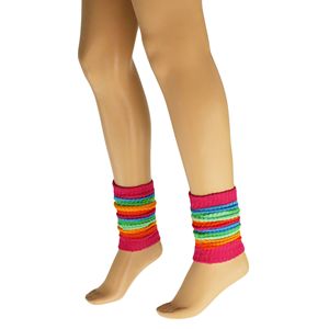 21-Inch Colorful Cotton Knitted <b>Leg</b> <b>Warmers</b> for Women 3 Pairs - Product Image 4