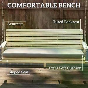 Sedia a Dondolo Moderna per Esterni e Interni, per Soggiorno, Hotel, Parco, Palestra, con Telaio in Acciaio, Legno, Metallo e Poliestere PE - Product Image 4