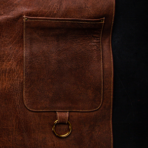 Top Grade Cowhide <b>Leather</b> <b>Apron</b> ODM Service Available Unique Color Options Heavy Duty Workshop <b>Apron</b> Best Quality Professional - Product Image 6