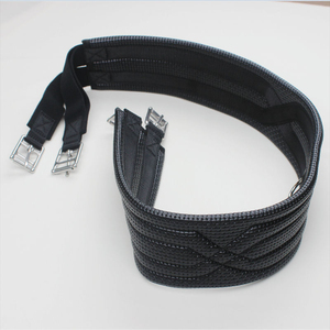 Sangle anatomique en cuir italien de qualité supérieure, durable, avec boucles en acier inoxydable, personnalisable, de haute qualité, Horsekraft - Product Image 1