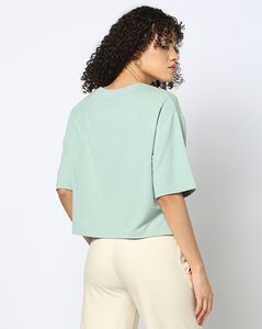 Women <b>White</b> Boxy <b>Tee</b> Shirts Ladies Wholesale All Seasons Cotton Tops Ladies Heavy Oversized Boxy T Shirt Ladies - Product Image 3