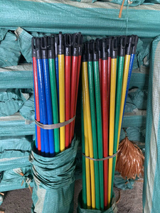 Palos de Escoba Duraderos, Ecológicos e Impermeables con Varillas de Madera de Eucalipto y Cerdas de Plástico Duro para Limpieza de Suelos - Venta al por Mayor - Product Image 2