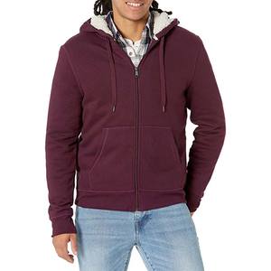 <b>Men</b>’s Zip Up Fleece <b>Hoodie</b> Jacket Warm Hooded <b>Sweatshirt</b> with Pockets Casual Winter Streetwear - Product Image 3