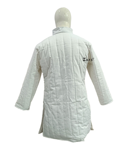Gambeson médiéval fait main en coton rembourré blanc, veste d'armure matelassée pour reconstitution historique, SCA, foire Renaissance et Halloween - Product Image 6