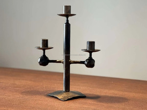 Candelabro de Metal de hierro forjado grande moderno de lujo, candelabro de pie para 3 velas, decoración navideña Vintage para el hogar - Product Image 2