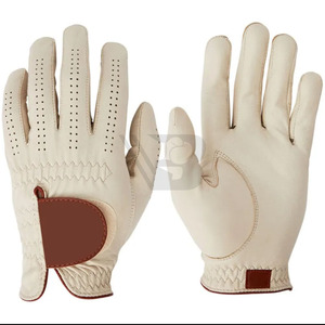 High Quality Cabretta Leather Golf <b>Gloves</b> for Men Soft Flexible Fit Breathable UV Protection Outdoor Sports Stabled <b>Grip</b> Right - Product Image 1