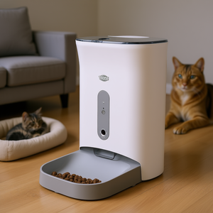 Comedero Automático para Mascotas Trixie 4.5 L Blanco Gris Sistema de Alimentación Inteligente para Gatos y Perros - Product Image 3