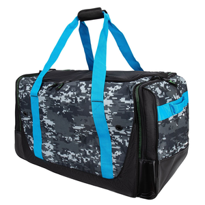 Bolsa de Viaje Deportiva Personalizada con Estampado, para Gimnasio, Equipaje de Mano, Asas Azules, Múltiples Compartimentos, Impermeable - Product Image 3