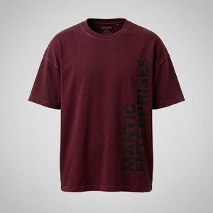 T-shirts vierges pour hommes, 100% coton jersey respirant, grandes tailles, style décontracté, dernière mode, avec impression en relief personnalisée et effet vieilli - Product Image 4