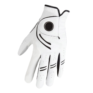 Gants de golf pour gaucher en cuir véritable Cabretta de qualité supérieure, vente en gros Saleh Enterprises, protection UV, évacuation de l'humidité, respirants - Product Image 4
