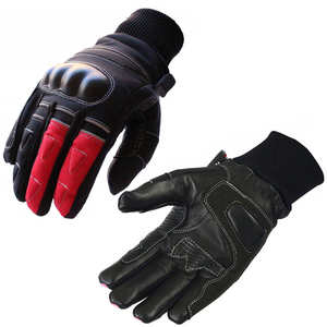 Guantes de Motocicleta Unisex de Cuero Transpirable, Guantes de Carreras de Piel de Vaca, para Motociclismo, Motocross, Verano, Antideslizantes, Ajustables - Product Image 1