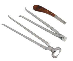 Kit de sabotage réutilisable de haute qualité avec sac, outils de sabotage en acier premium pour l'entretien des sabots de chevaux et de bovins - Product Image 4