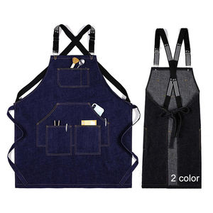 Professional Manufacturer Wholesale Chef Uniform Bib Kitchen <b>Apron</b> Cotton Custom <b>Aprons</b> <b>Men</b> Women with Pockets <b>Cooking</b> Workwear - Product Image 3