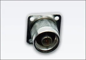 Connecteur N mâle à bride carrée 4 trous pour montage sur panneau, adaptateur coaxial RF 50 Ohm, port terminal d'antenne sans fil à montage sur châssis - Product Image 4